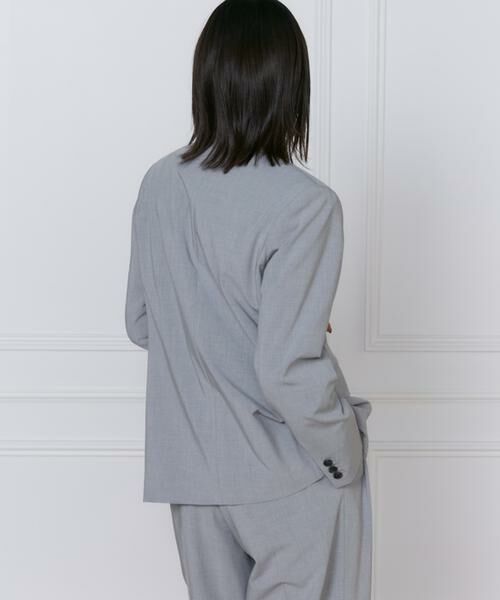 INED / イネド テーラードジャケット | TRストレッチダブルブレストジャケット | 詳細22