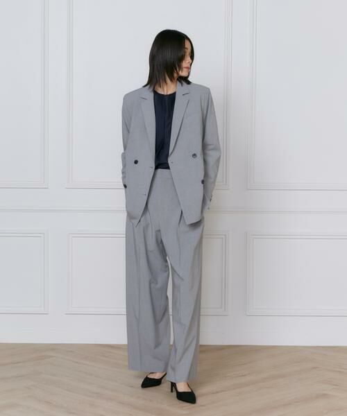 INED / イネド テーラードジャケット | TRストレッチダブルブレストジャケット | 詳細15