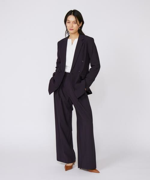 INED / イネド テーラードジャケット | TRストレッチダブルブレストジャケット | 詳細17