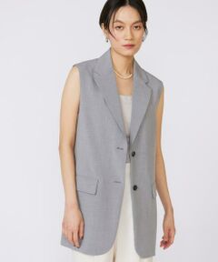 INED / イネド ベスト | TRストレッチカラーレスジレ