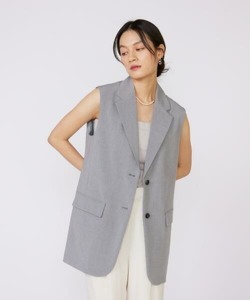 INED / イネド ベスト | TRストレッチカラーレスジレ | 詳細10