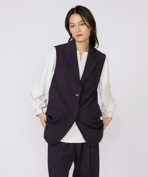 INED / イネド ベスト | TRストレッチカラーレスジレ | 詳細12