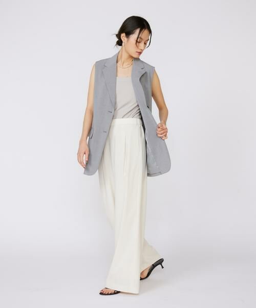 INED / イネド ベスト | TRストレッチカラーレスジレ | 詳細7