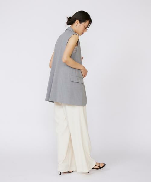 INED / イネド ベスト | TRストレッチカラーレスジレ | 詳細9