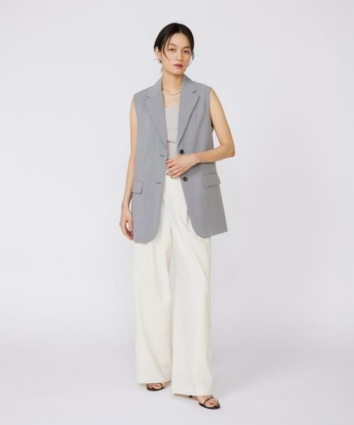 INED / イネド ベスト | 《大きいサイズ》TRストレッチカラーレスジレ | 詳細6