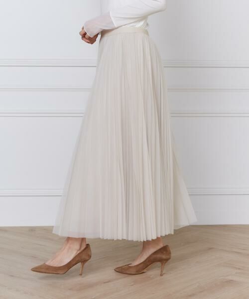 INED / イネド ミニ・ひざ丈スカート | チュールプリーツスカート | 詳細22