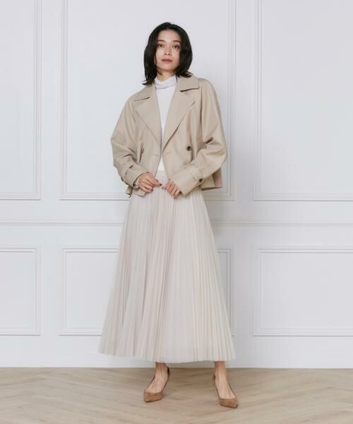 INED / イネド ミニ・ひざ丈スカート | チュールプリーツスカート | 詳細18