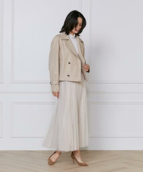 INED / イネド ミニ・ひざ丈スカート | チュールプリーツスカート | 詳細19