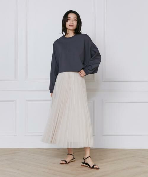 INED / イネド ミニ・ひざ丈スカート | チュールプリーツスカート | 詳細20