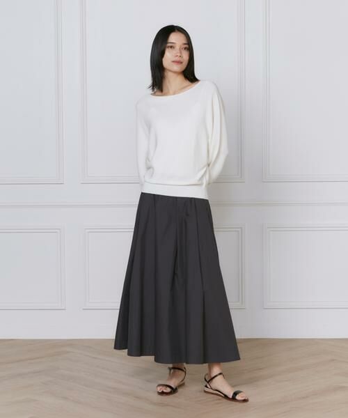 INED / イネド ミニ・ひざ丈スカート | 《大きいサイズ》タックスカート | 詳細2