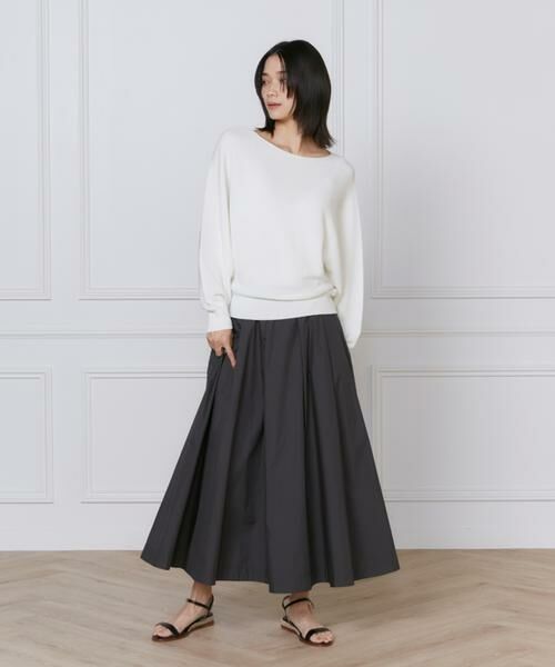 INED / イネド ミニ・ひざ丈スカート | 《大きいサイズ》タックスカート | 詳細3