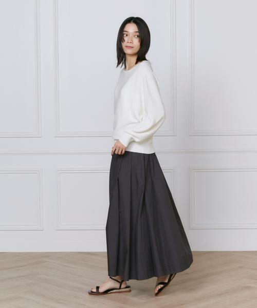 INED / イネド ミニ・ひざ丈スカート | 《大きいサイズ》タックスカート | 詳細4