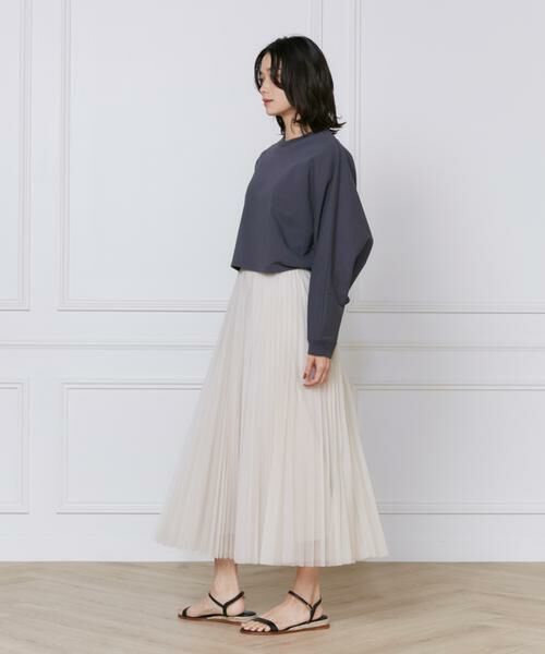 INED / イネド ミニ・ひざ丈スカート | 《大きいサイズ》チュールプリーツスカート | 詳細10