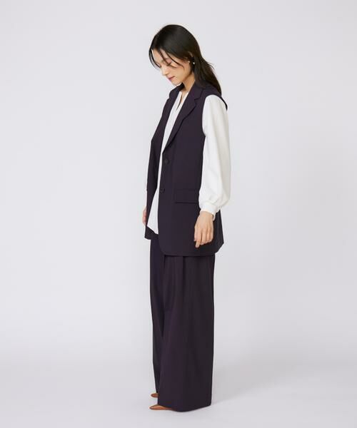 INED / イネド その他パンツ | 《大きいサイズ》TRストレッチツータックワイドパンツ | 詳細11