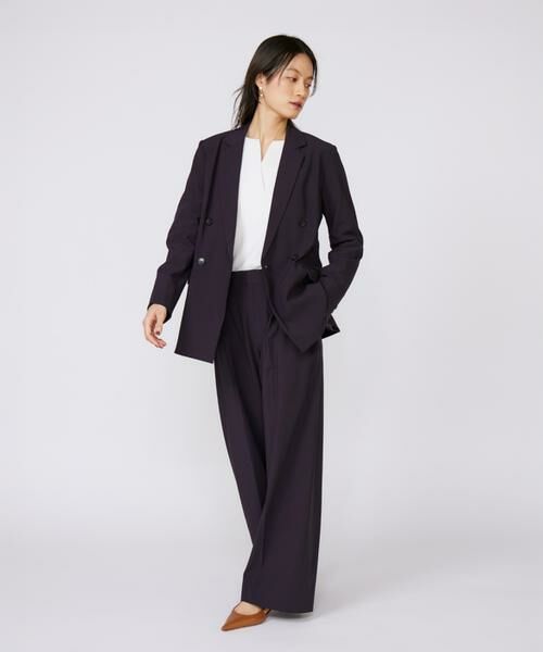 INED / イネド その他パンツ | 《大きいサイズ》TRストレッチツータックワイドパンツ | 詳細14