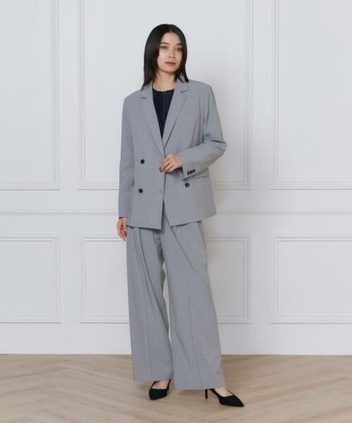 INED / イネド その他パンツ | 《大きいサイズ》TRストレッチツータックワイドパンツ | 詳細5