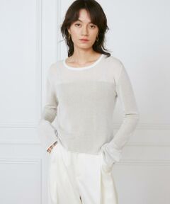 INED / イネド ニット・セーター | 異素材畦編みニット《la veille by SUPERIOR CLOSET》