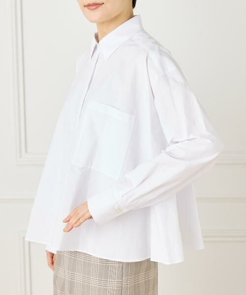 INED / イネド シャツ・ブラウス | 《大きいサイズ》バックフレアシャツ | 詳細11
