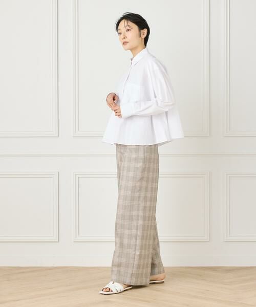 INED / イネド シャツ・ブラウス | 《大きいサイズ》バックフレアシャツ | 詳細6