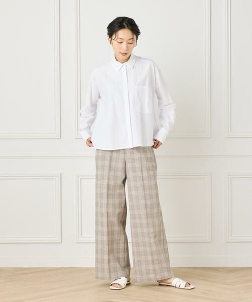 INED / イネド シャツ・ブラウス | 《大きいサイズ》バックフレアシャツ | 詳細7