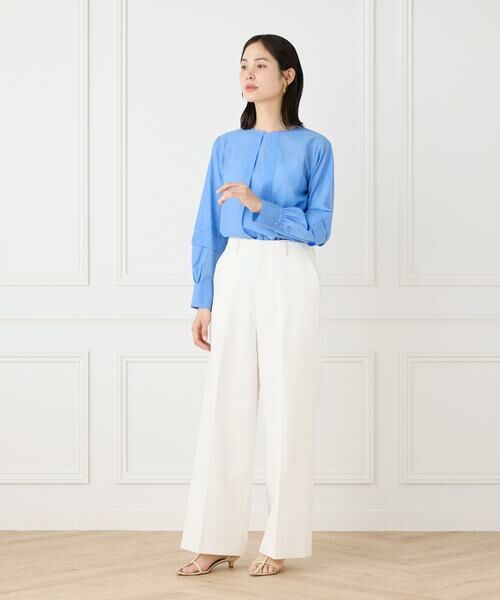 INED / イネド シャツ・ブラウス | シャイニーローンタックブラウス | 詳細10