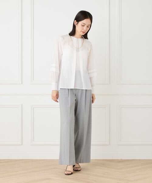 INED / イネド シャツ・ブラウス | シャイニーローンタックブラウス | 詳細13