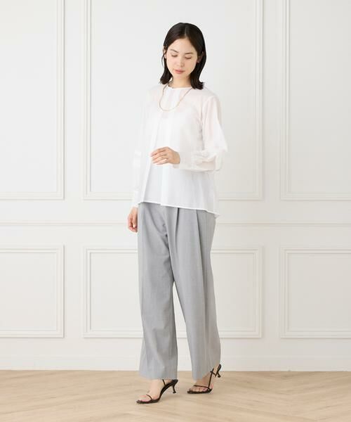 INED / イネド シャツ・ブラウス | シャイニーローンタックブラウス | 詳細14