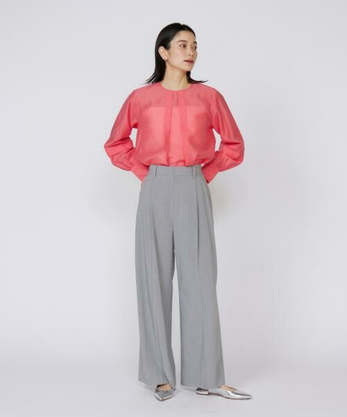 INED / イネド シャツ・ブラウス | シャイニーローンタックブラウス | 詳細6