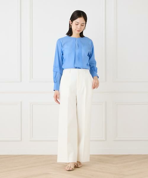 INED / イネド シャツ・ブラウス | シャイニーローンタックブラウス | 詳細9