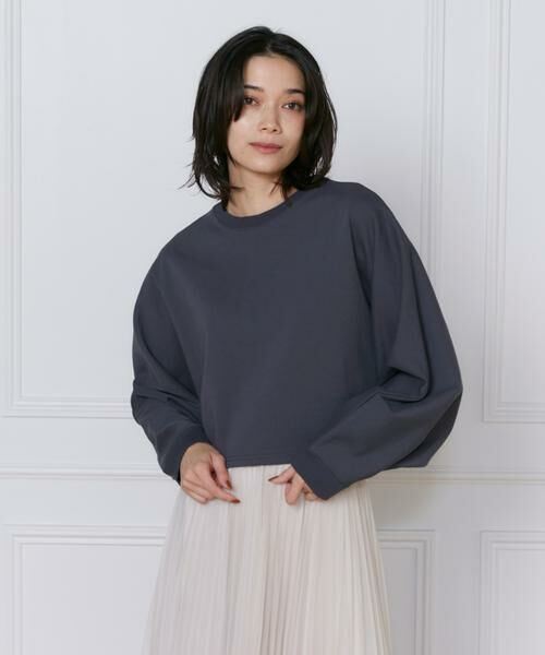INED / イネド スウェット | クロップドドルマン裏毛プルオーバー《YVON》 | 詳細10