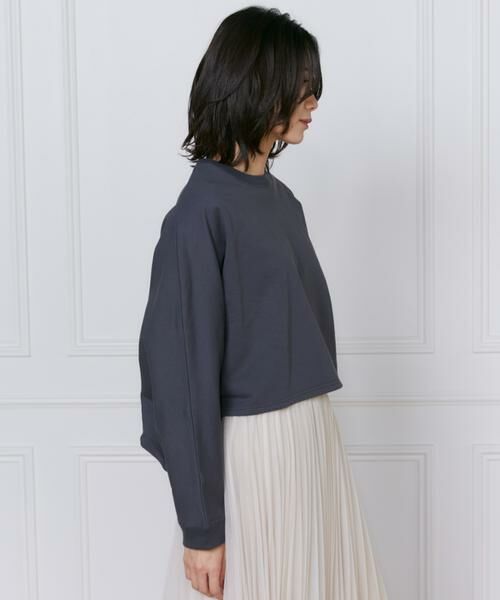 INED / イネド スウェット | クロップドドルマン裏毛プルオーバー《YVON》 | 詳細11