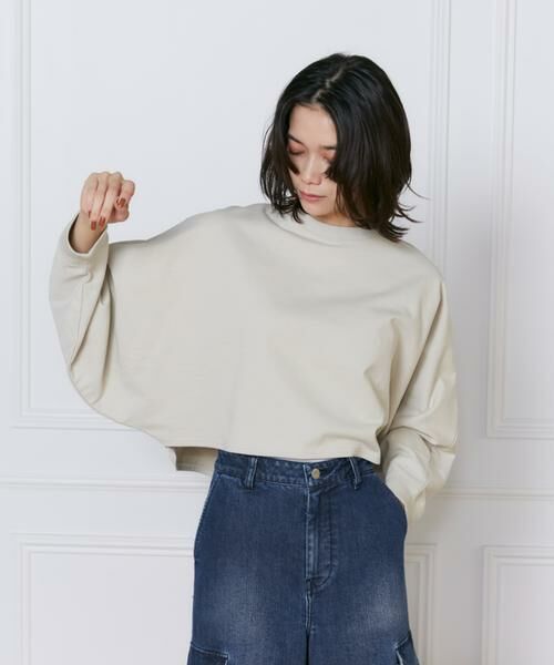 INED / イネド スウェット | クロップドドルマン裏毛プルオーバー《YVON》 | 詳細13