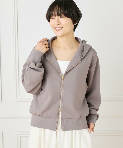 INED/イネド ジップアップフーディー《YVON》 グレー1 09 INED/イネド ジップアップフーディー《YVON》 グレー1 09