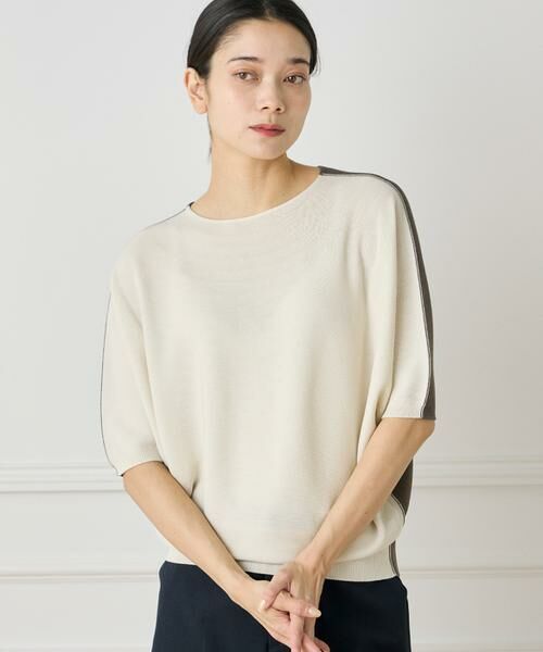 INED / イネド ニット・セーター | 5分袖ドルマンスリーブニット《Cuoo》 | 詳細16