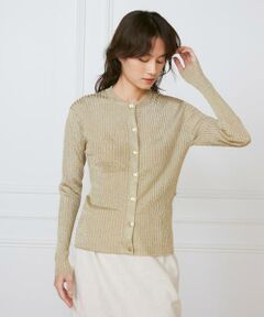 INED / イネド カーディガン・ボレロ | メタリックヤーンカーディガン《la veille by SUPERIOR CLOSET》