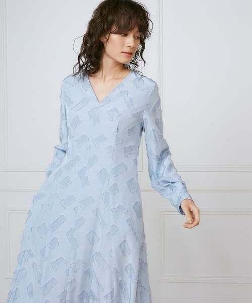 INED/イネド 《大きいサイズ》ミディ丈ワンピース 《la veille by SUPERIOR CLOSET》 サックス3 15 INED/イネド 《大きいサイズ》ミディ丈ワンピース 《la veille by SUPERIOR CLOSET》 サックス3 15