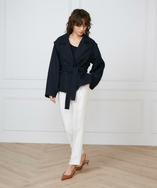 INED / イネド その他アウター | 《大きいサイズ》ショートコート《la veille by SUPERIOR CLOSET》 | 詳細11