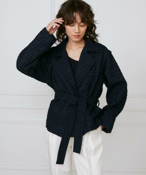 INED / イネド その他アウター | 《大きいサイズ》ショートコート《la veille by SUPERIOR CLOSET》 | 詳細13