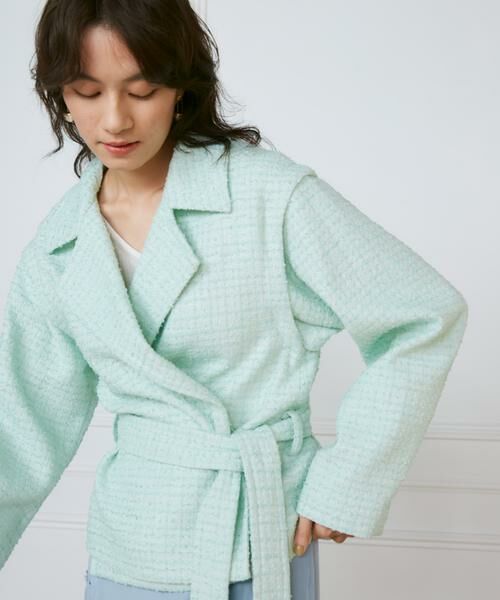 INED / イネド その他アウター | 《大きいサイズ》ショートコート《la veille by SUPERIOR CLOSET》 | 詳細14