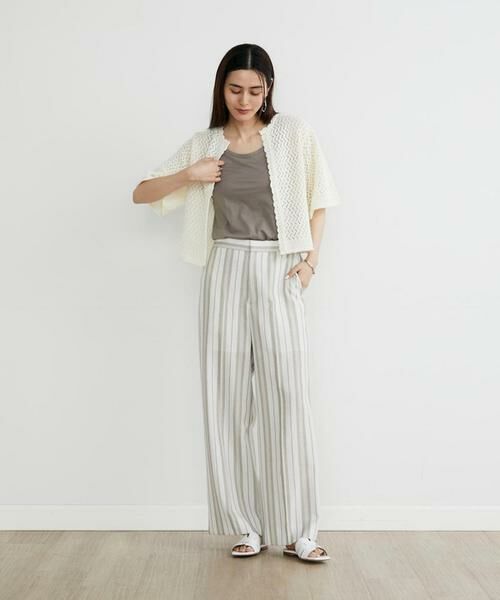 INED / イネド タンクトップ | 《大きいサイズ》タンクトップ《スビン綿MIX天竺/A-GIRL’S 》 | 詳細6