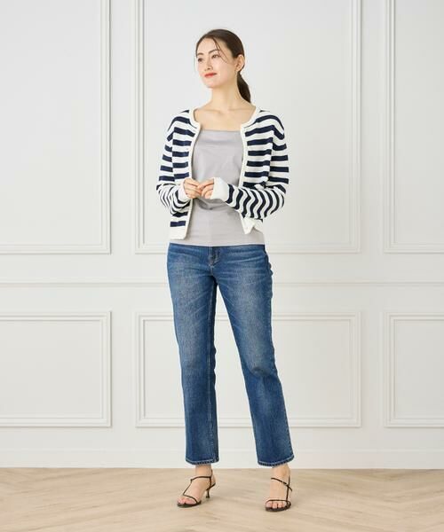 INED / イネド キャミソール・チューブトップ | 《大きいサイズ》スビンMIXコットンサテン切り替えキャミソール《スビン綿MIX天竺/A-GIRL’S 》 | 詳細2