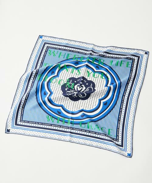 INED / イネド バンダナ・スカーフ | 《FAVORITE》シルクスカーフ　デイジーバンダナ《manipuri》 | 詳細5