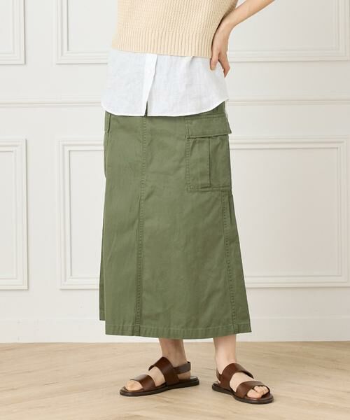 INED / イネド ロング・マキシ丈スカート | ミリタリースカート《YVON》 | 詳細1