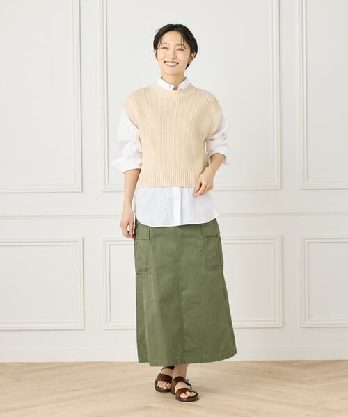 INED / イネド ロング・マキシ丈スカート | ミリタリースカート《YVON》 | 詳細2