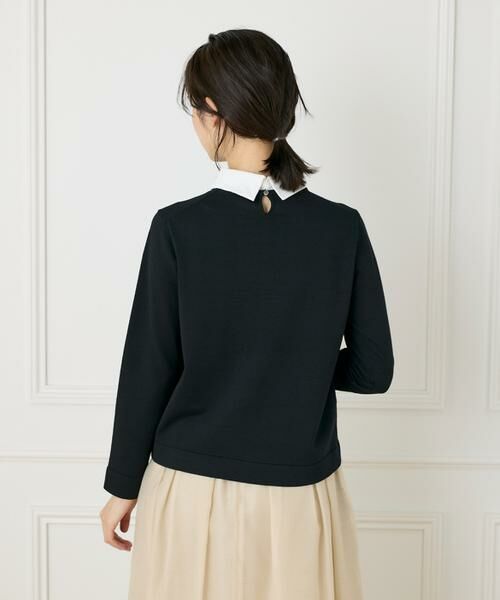 INED / イネド ニット・セーター | 《大きいサイズ》衿付きクルーネックプルオーバー | 詳細10
