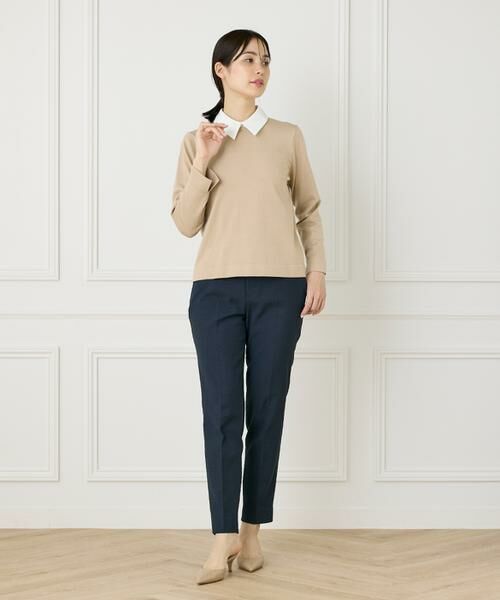 INED / イネド ニット・セーター | 《大きいサイズ》衿付きクルーネックプルオーバー | 詳細6