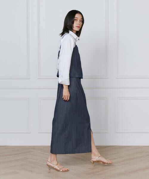 INED / イネド シャツ・ブラウス | 《大きいサイズ》デニム風ビスチェ | 詳細3