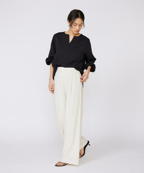 INED / イネド Tシャツ | ボリュームスリーブスキッパーブラウス | 詳細9