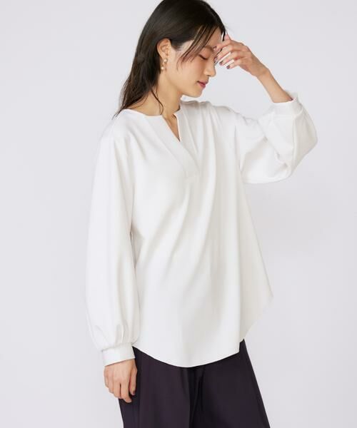 INED / イネド Tシャツ | 《大きいサイズ》ボリュームスリーブスキッパーブラウス | 詳細1