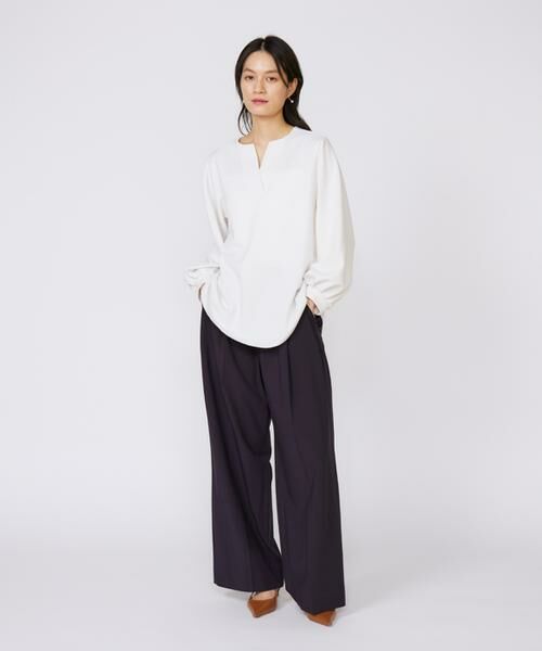 INED / イネド Tシャツ | 《大きいサイズ》ボリュームスリーブスキッパーブラウス | 詳細2